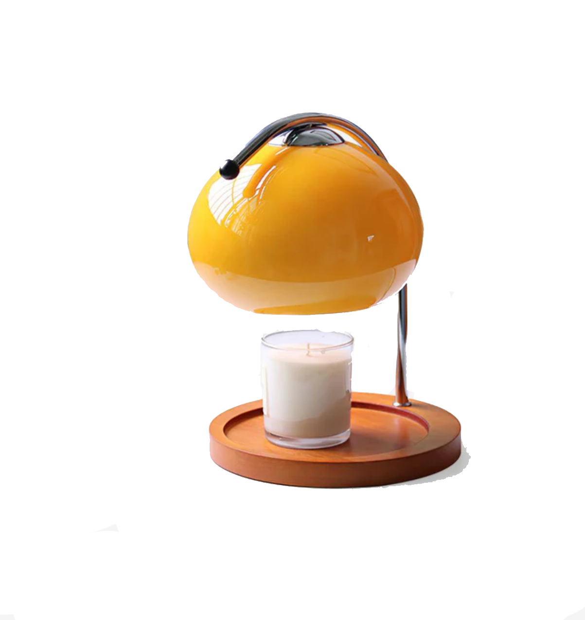 Multifunctional Table Lamp and Candle Holder in Matte Black or Gold