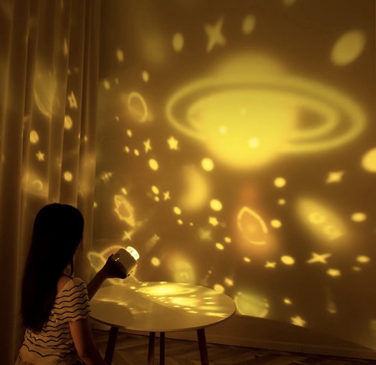 Bunny Ear Star Projector Night Light with Music
