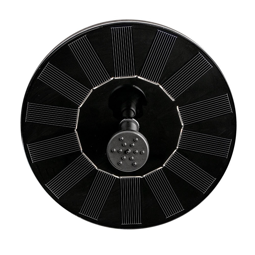 Solar-Powered Floating Fountain Pump with Interchangeable Heads