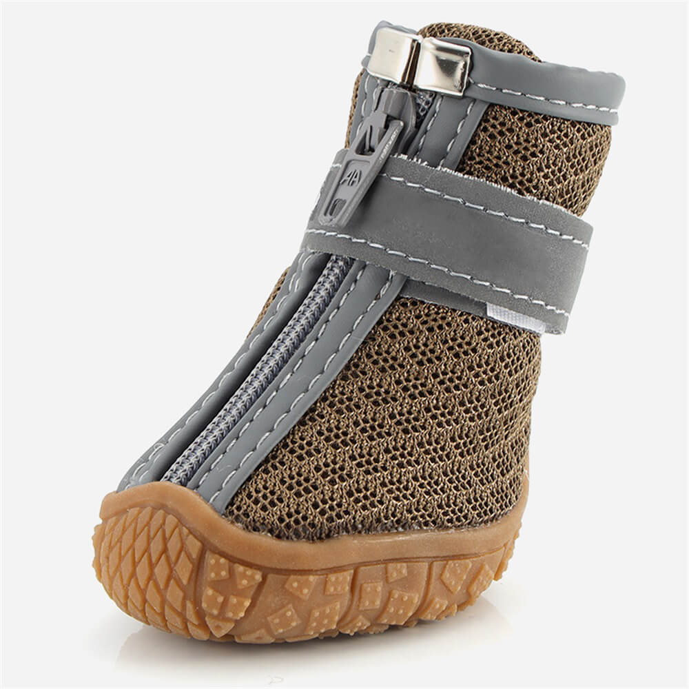 Durable Mesh Hiking Shoes for Small Dogs - All-Terrain Paw Protection