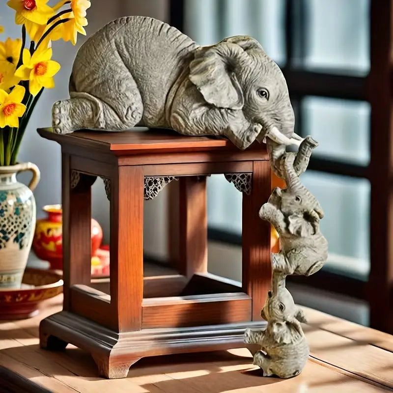 Elegant Elephant Decorative Ornament for Home Accents