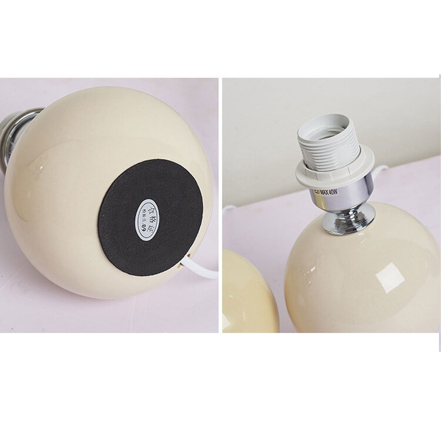 Ceramic Pleated Modern Table Lamp in Multiple Colors