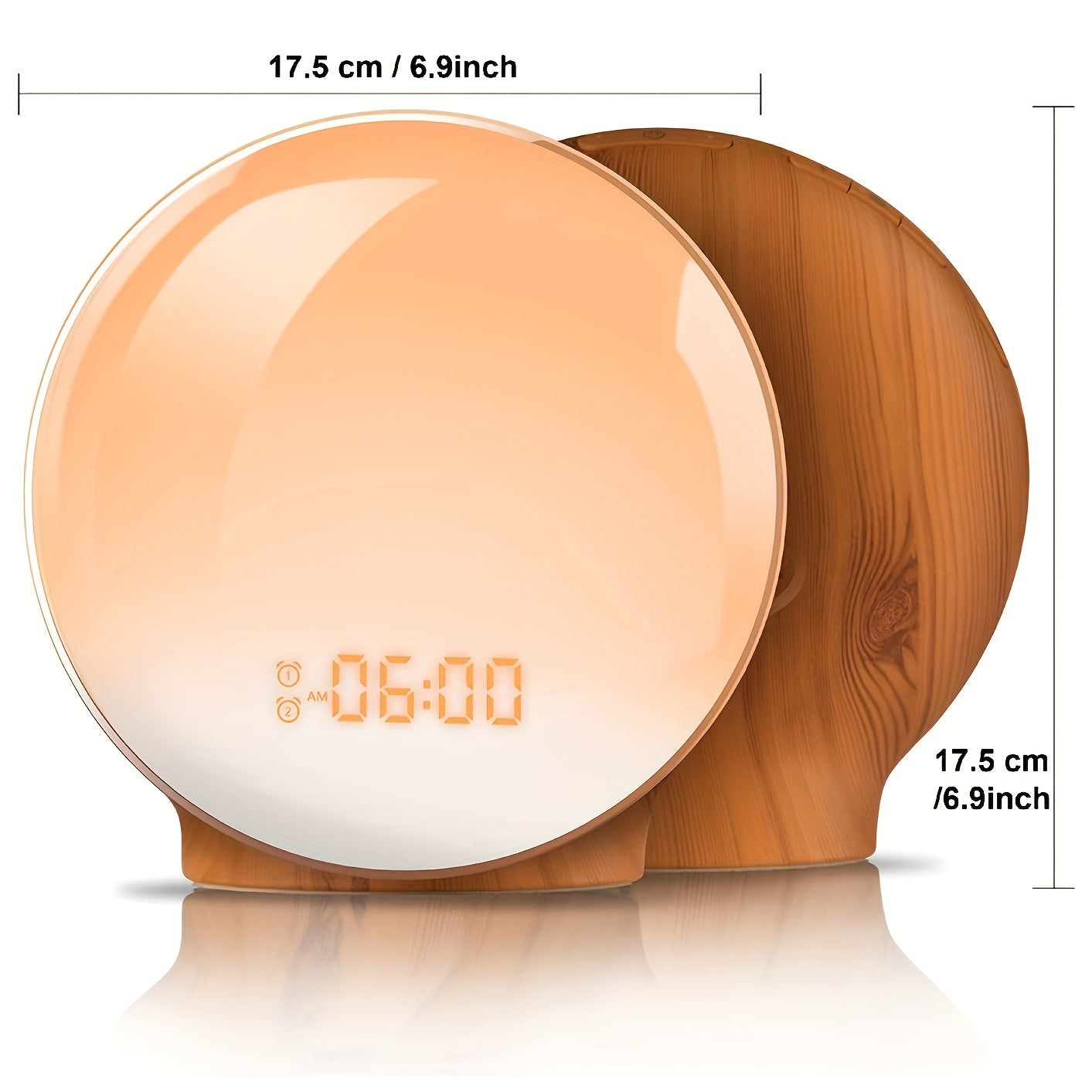 Smart Sunrise Alarm Clock with App Control and FM Radio