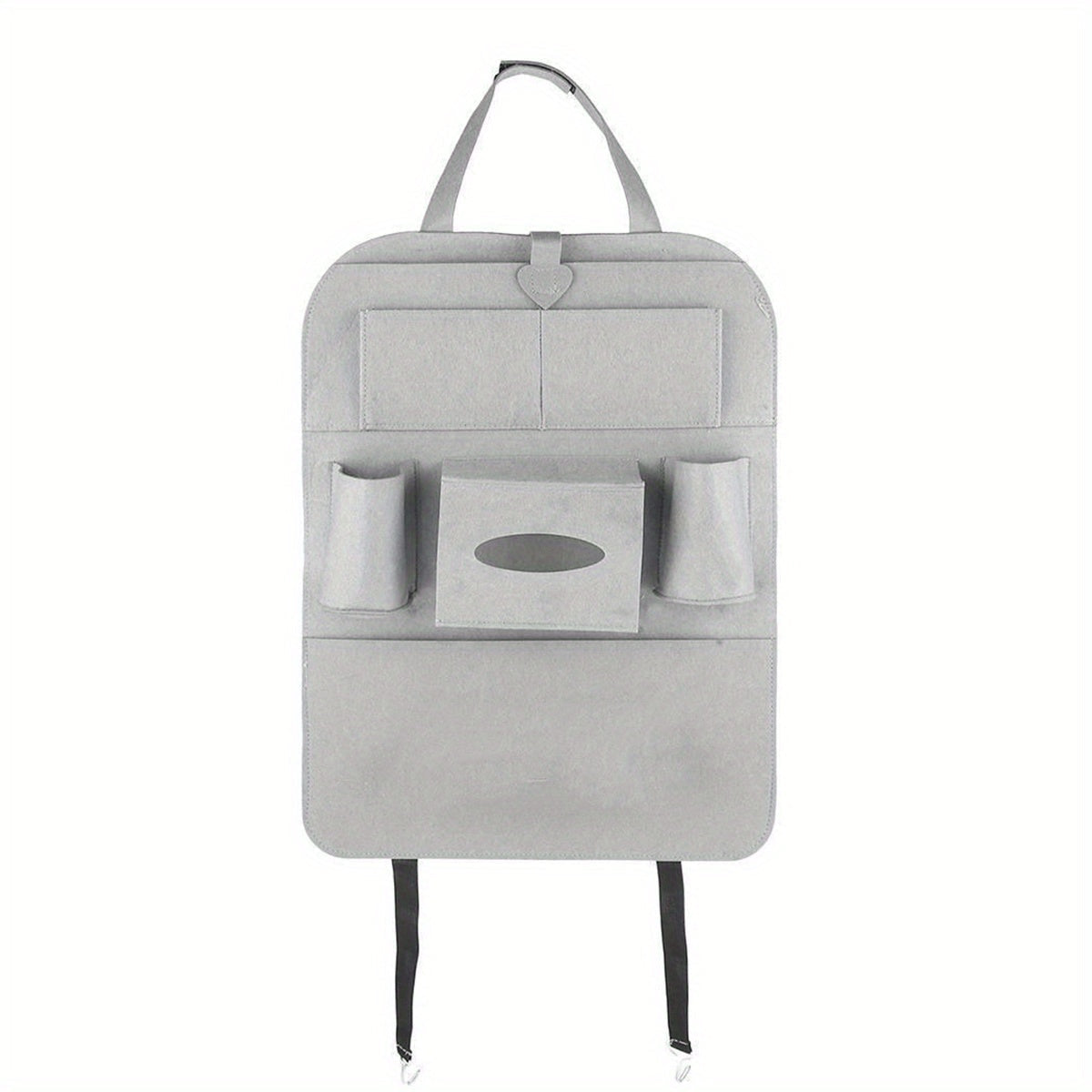 Car Seat Organizer with Felt Pockets and Tablet Holders