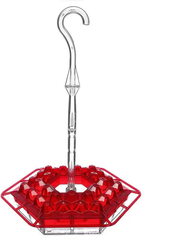 Outdoor Hanging Hummingbird Feeder with 30 Ports, UV Resistant