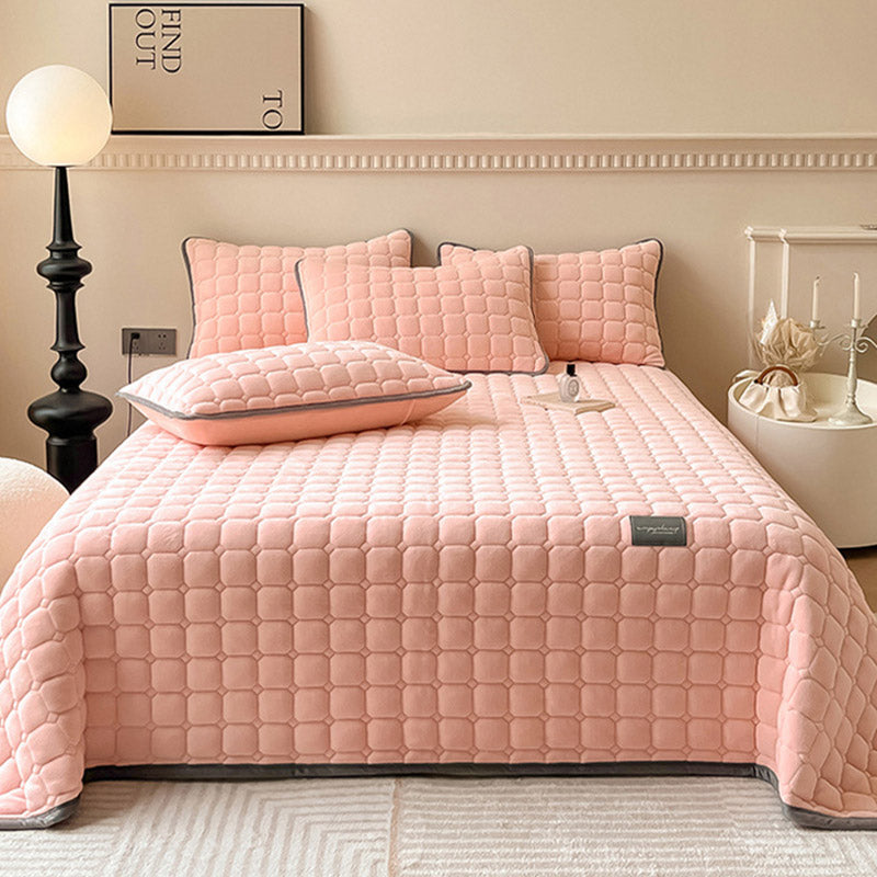 Plush Square Textured Throw Blanket – Soft Cozy Sofa and Bed Cover