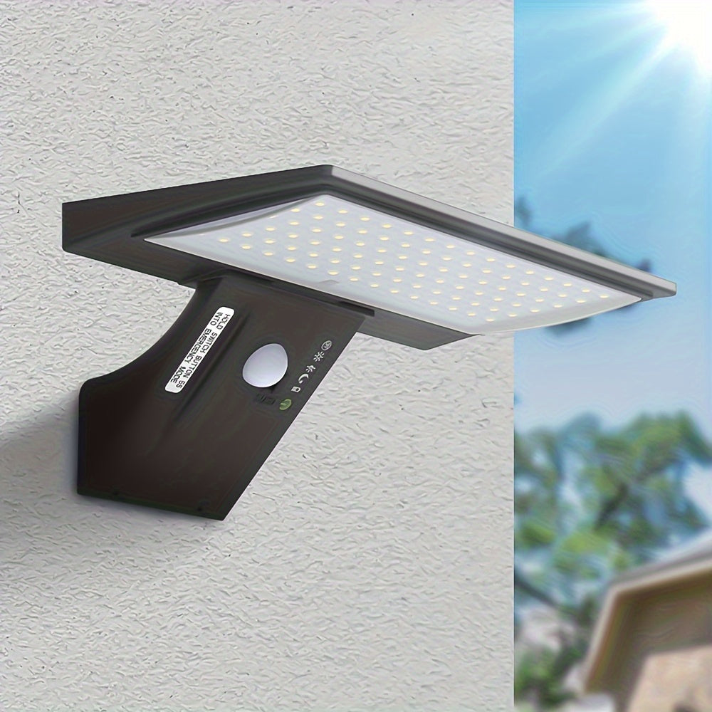 Solar LED Outdoor Motion Sensor Spotlight - 50,000 Hour Lifespan, Waterproof, USB Rechargeable