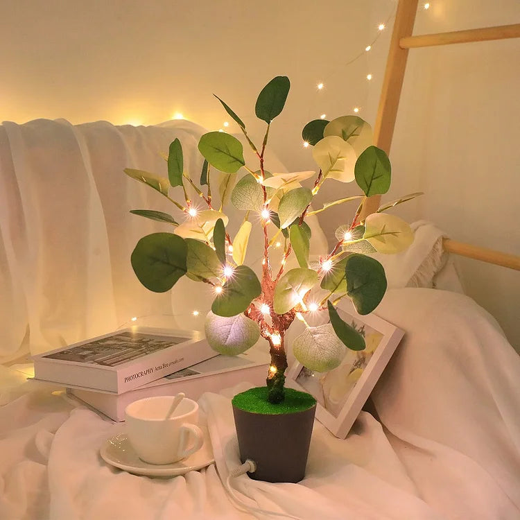 LED Night Light with Christmas Branches and USB Power