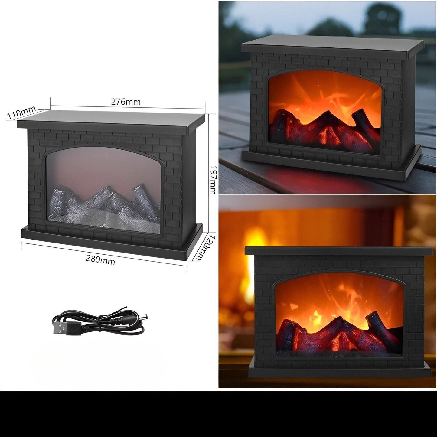 LED Lantern with Realistic Flame Effect for Cozy Ambient Lighting