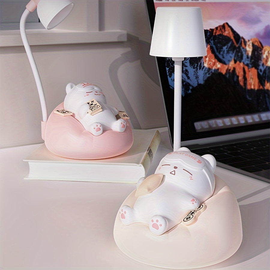 Cute Cat LED Night Light with Adjustable Brightness