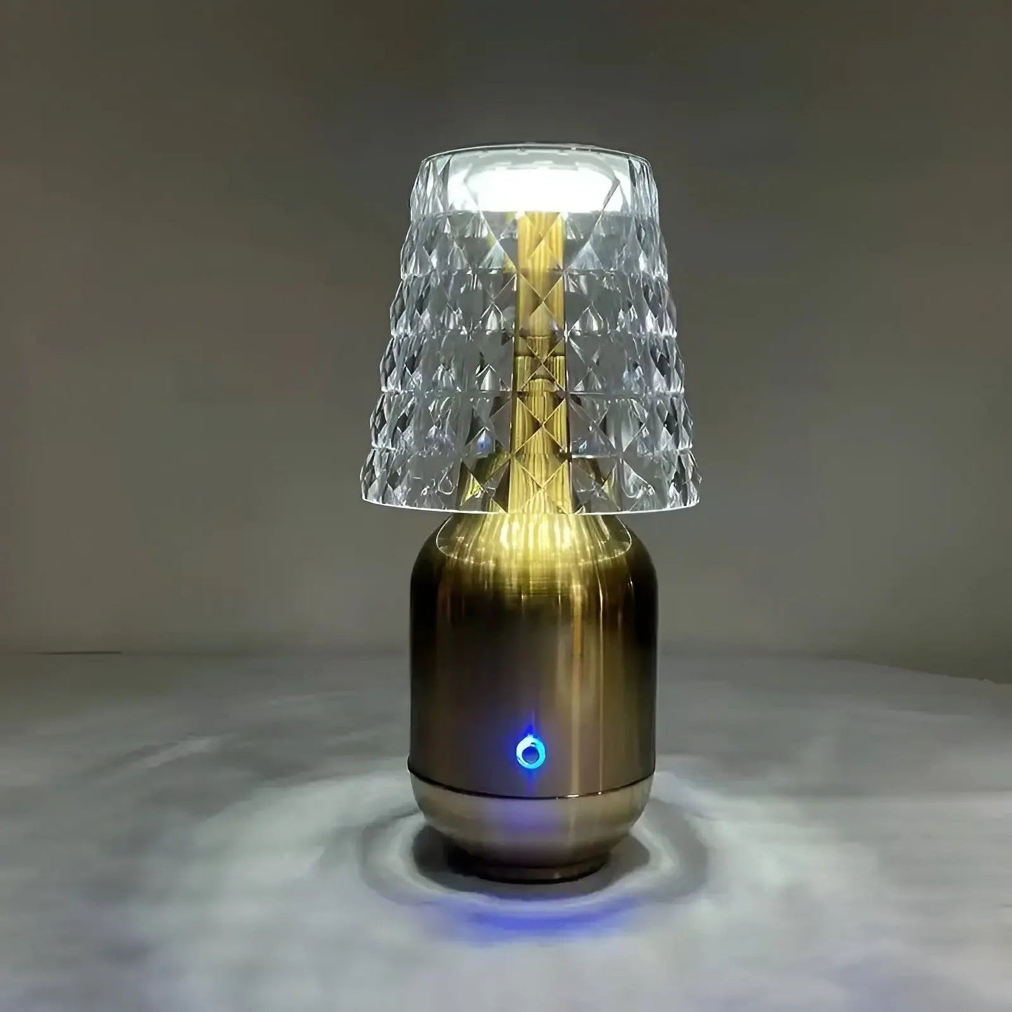 Wireless Gold LED Table Lamp - Modern Rechargeable Design