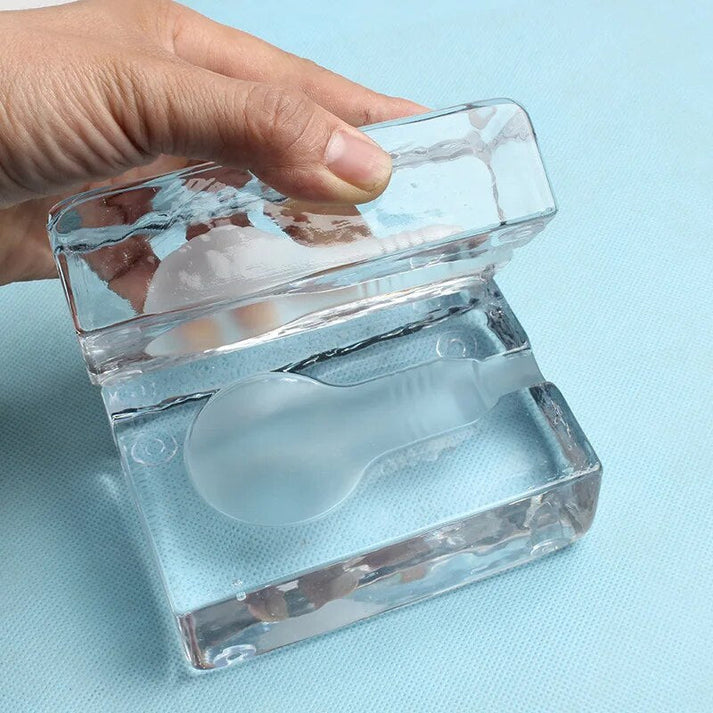 Glare-Free LED Glass Table Lamp - Modern Crystal Design