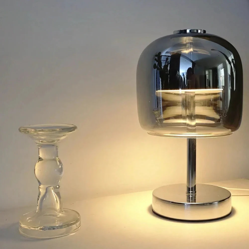 OpalEdge Modern Table Lamp with Dimmable USB Lighting