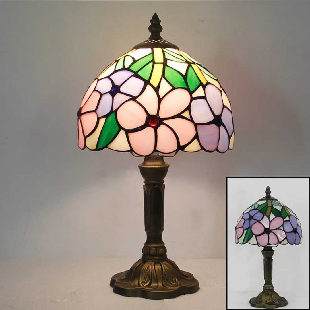 Rechargeable Glass Table Lamp with Adjustable Color