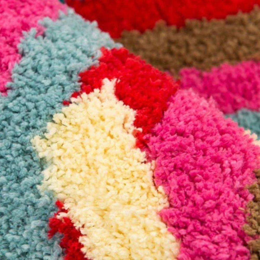 Ultra-Soft Rainbow "GET NAKED" Bath Mat with Non-Slip Backing