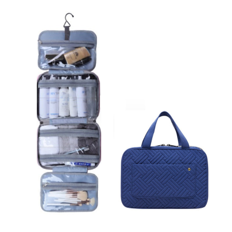 Compact Travel Cosmetic Organizer with 4 Compartments