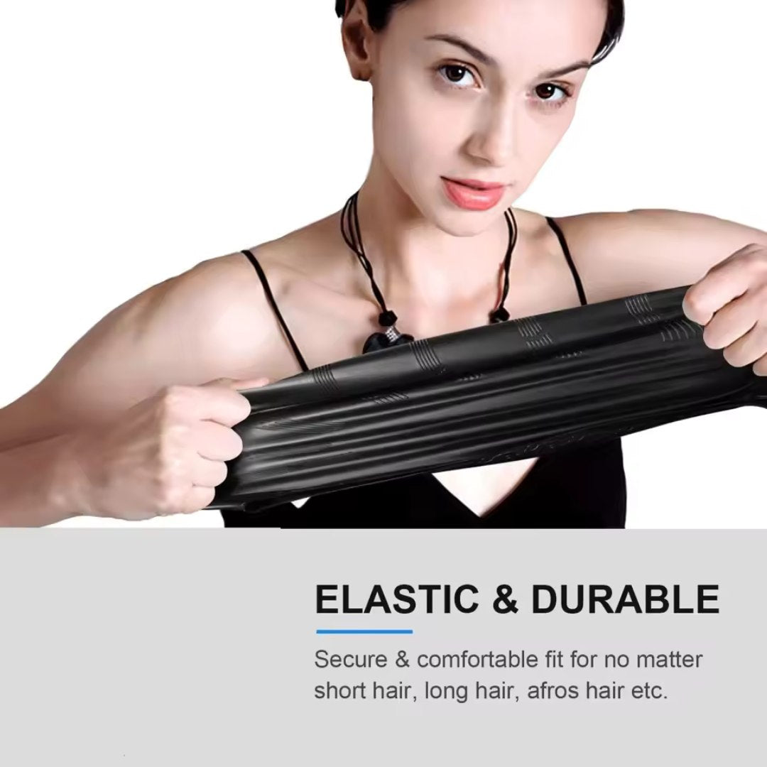 Silicone Swim Cap with Ear Protection for Long Hair
