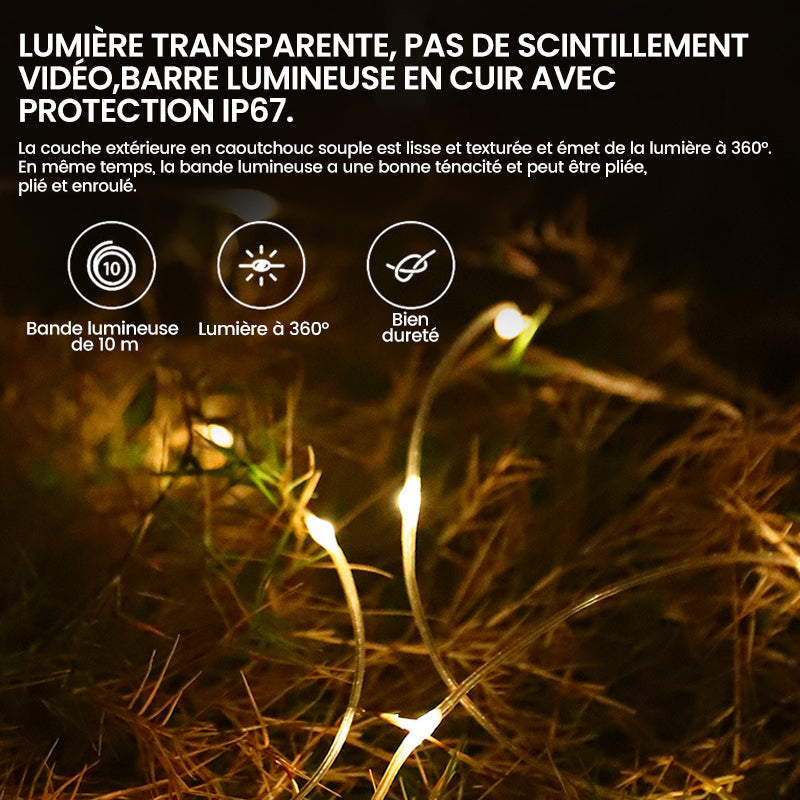 Portable Waterproof Magnetic Camping String Lights with USB Power