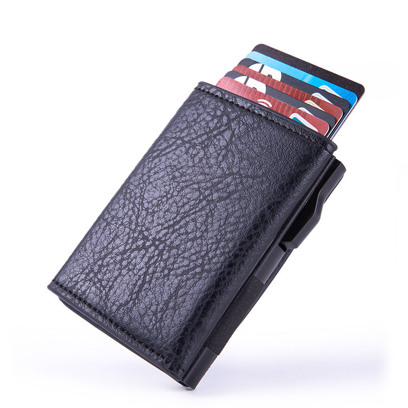 Automatic RFID-Blocking Side-Slider Card Holder
