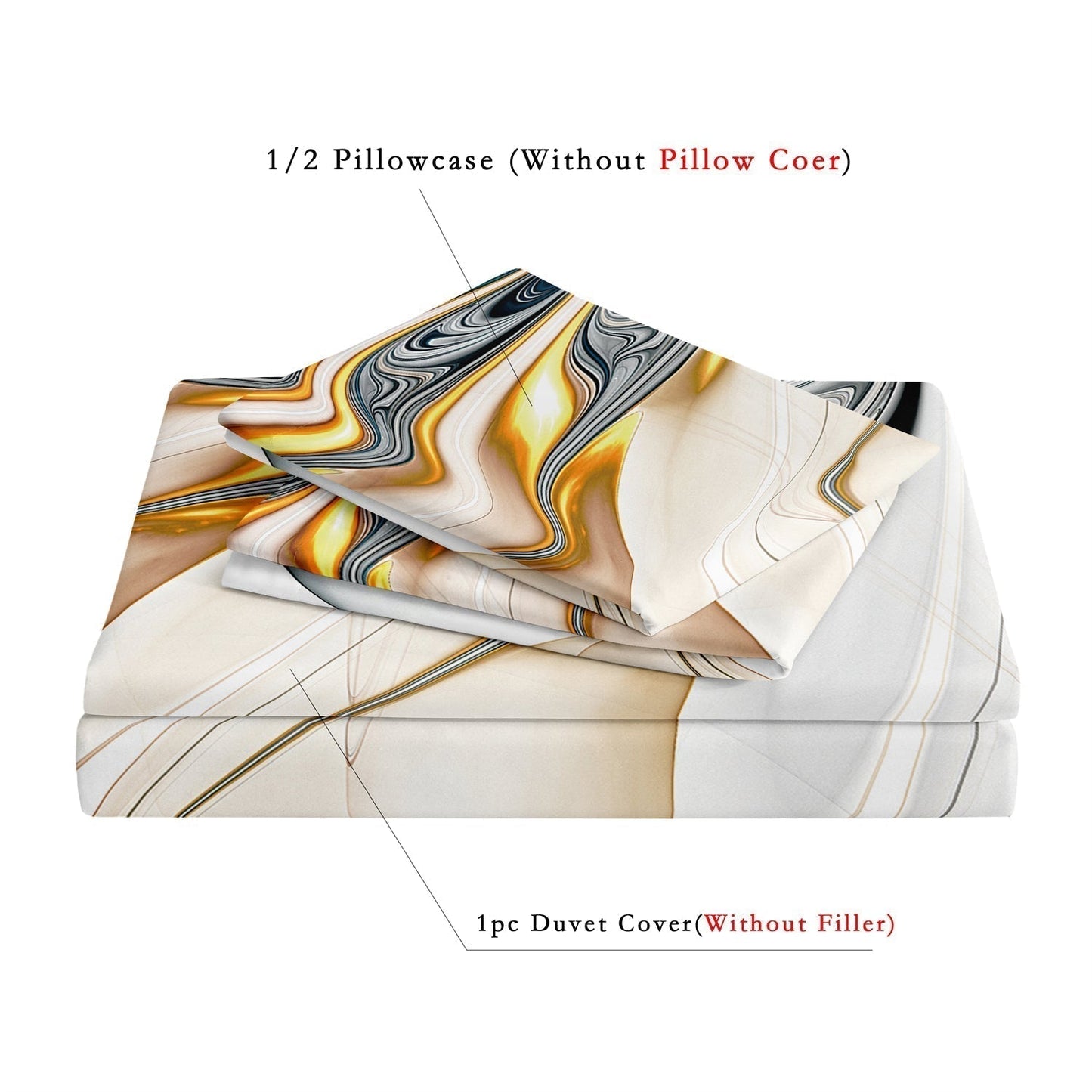 Ultra Soft Artistic Duvet Cover Set in Vibrant Colors