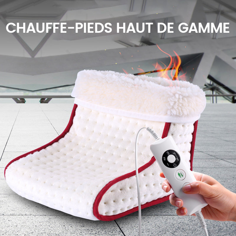 Electric Foot Warmer with Adjustable Heat and Plush Fabric
