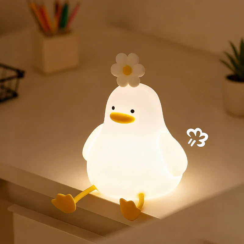 Rechargeable Soft Silicone Animal Night Light with Adjustable Brightness