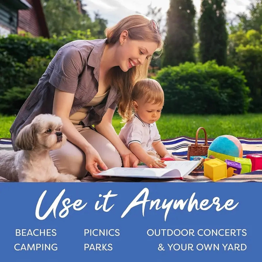 Extra-Large Waterproof Picnic Mat with Carry Handle