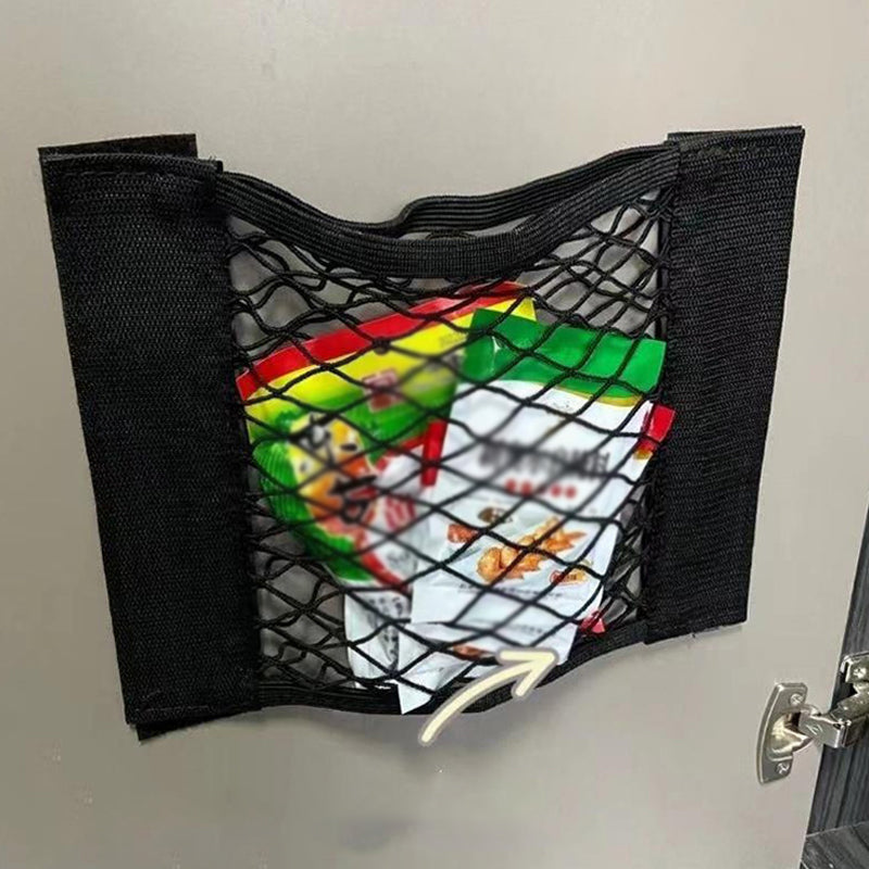 Stretchable Mesh Storage Bag with Adhesive Tape
