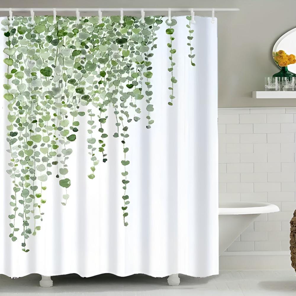 Leaf Drop Vine Polyester Shower Curtain