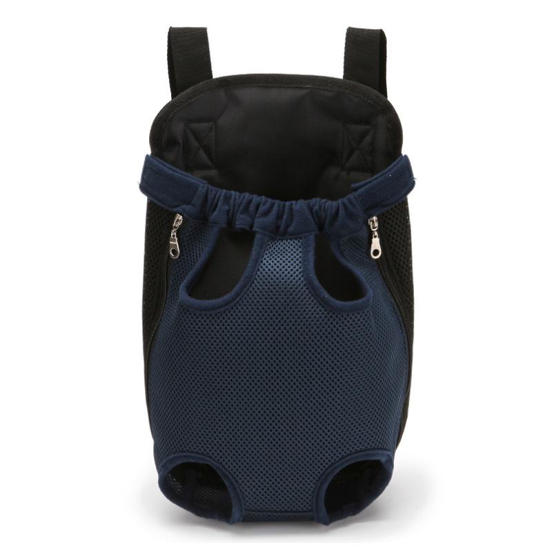 Front Pet Backpack Carrier with Adjustable Straps and Mesh Panels