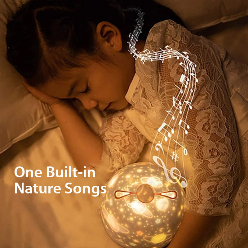 Star Projector Night Light with 6 Films and Music