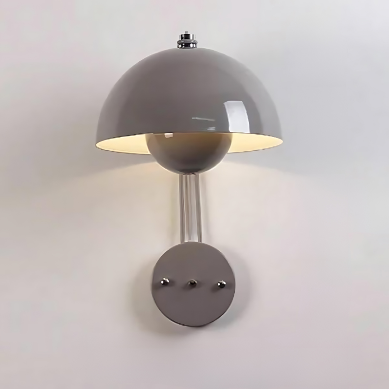 Mushroom-Shaped Metal LED Wall Light