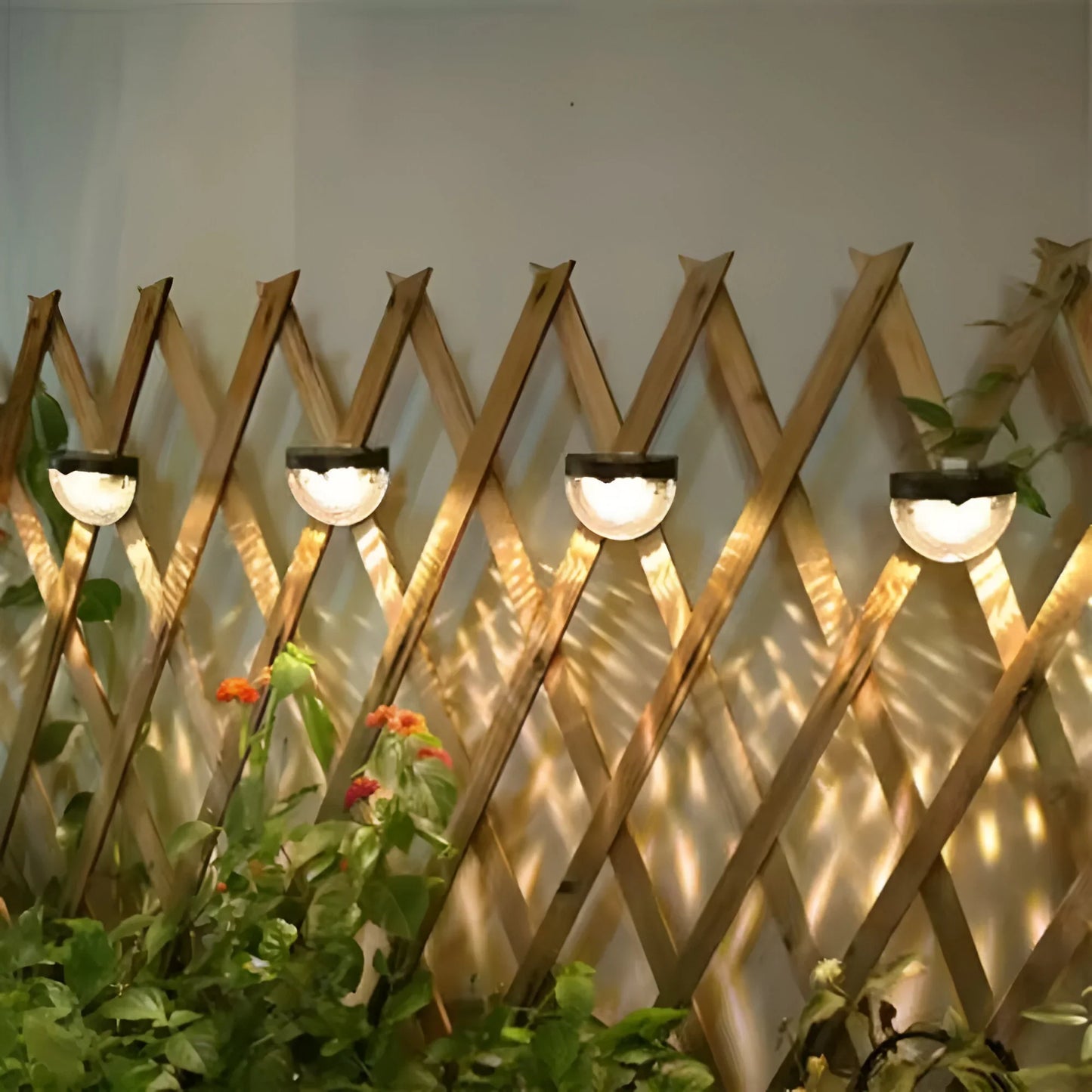 Solar LED Garden Wall Lamp with Waterproof Design