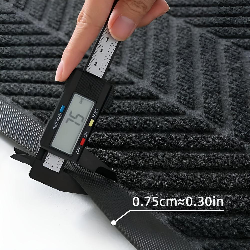 Chevron Textured Non-Slip Door Mat