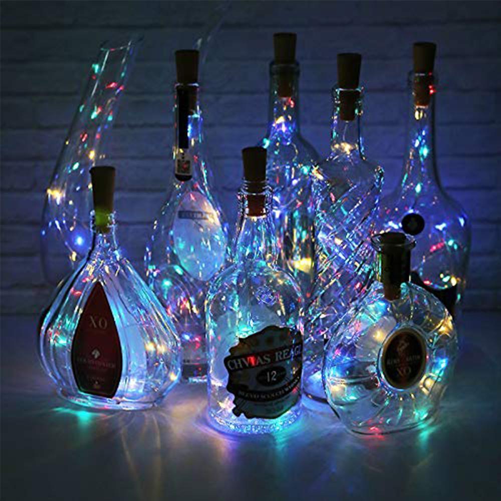 LED Bottle Light Cork Night Lamp with Flexible Wire - 20 LEDs
