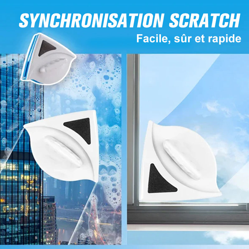 Magnetic Double-Sided Window Cleaner with Safety Cord
