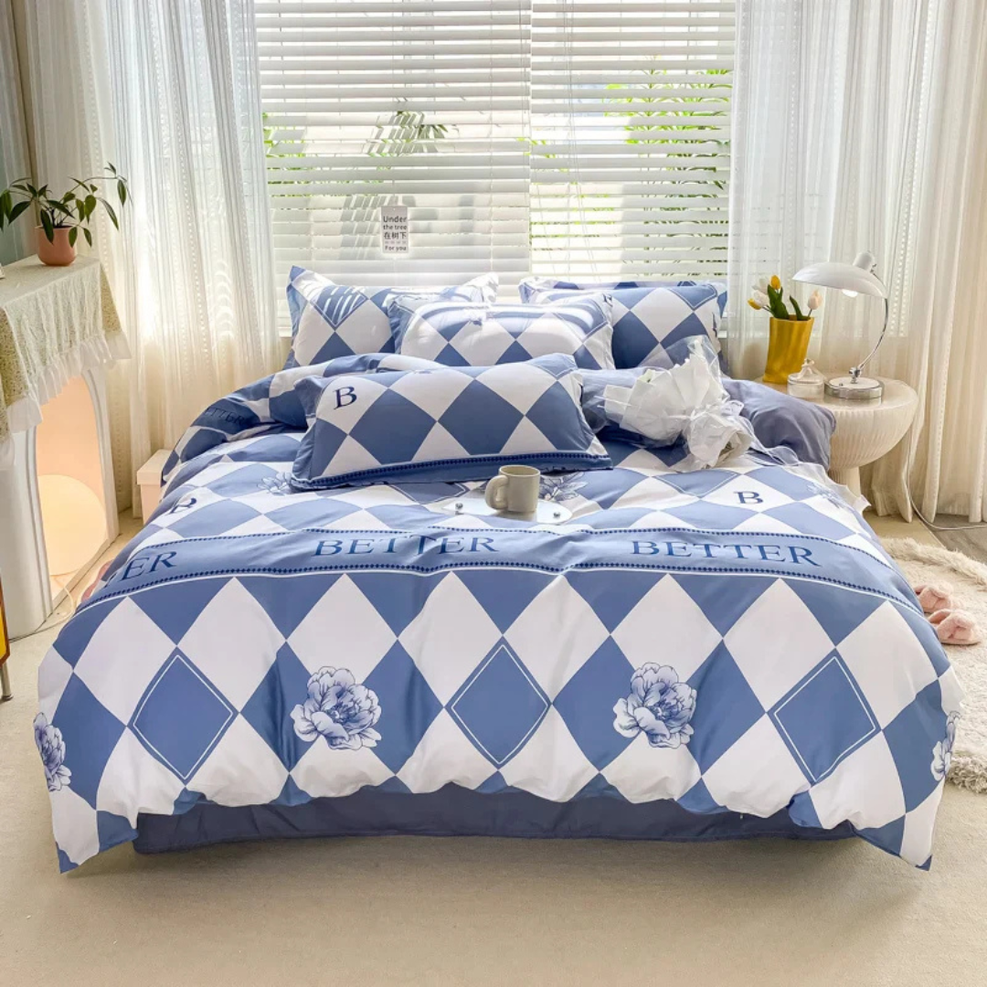 Luxury Soft Polyester Duvet Cover Set with Pillowcases