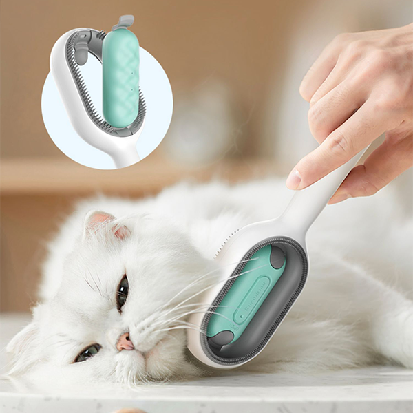Pet Grooming Comb with Water Reservoir and Massage Function