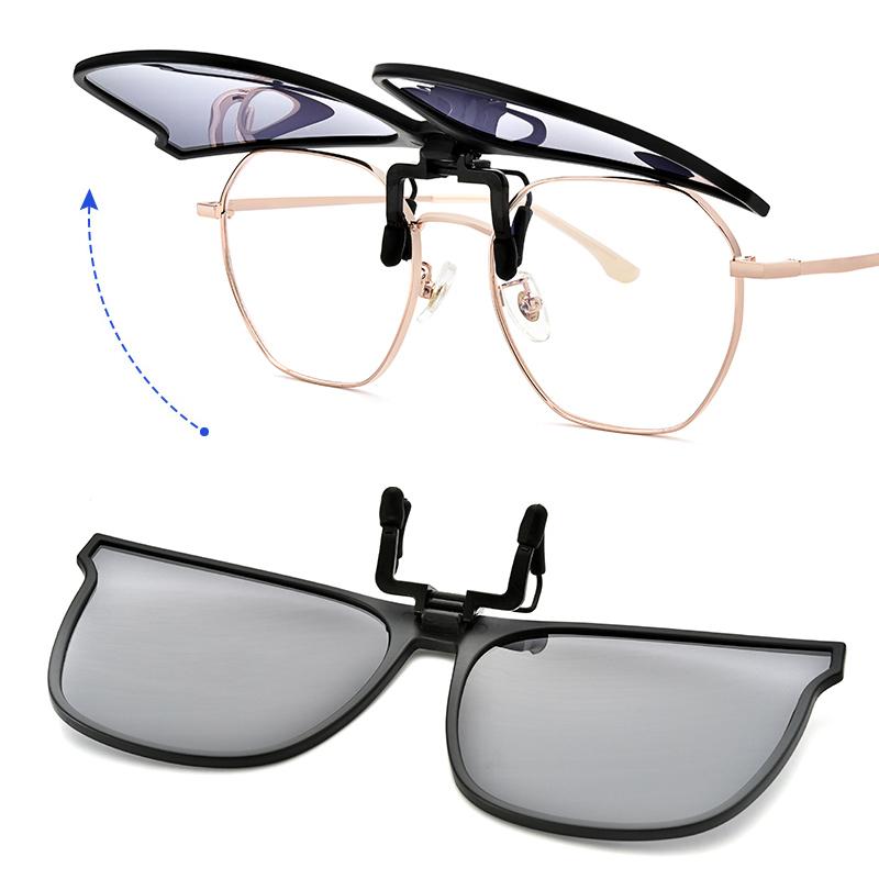 Polarized Clip-On Flip-Up Sunglasses with UV400 Protection