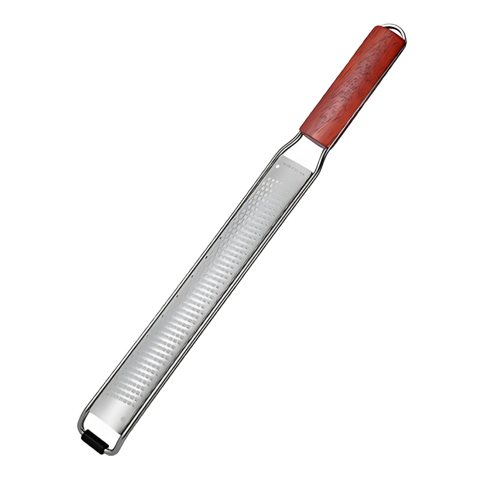 Stainless Steel Long-Handled Grater with Wooden Handle