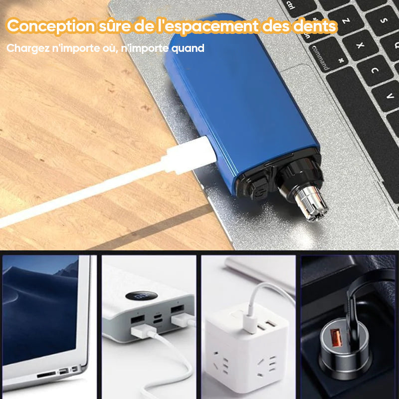 Rechargeable Portable Nose Hair Trimmer with Waterproof Design