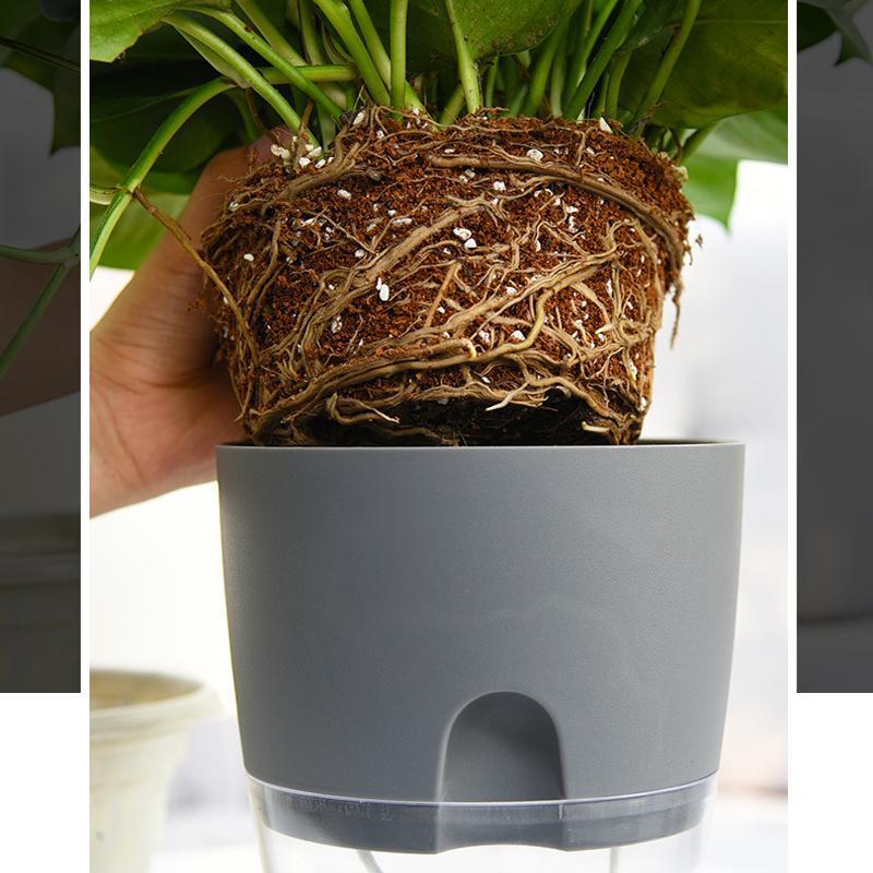 Self-Watering Eco-Friendly Flower Pot with Cotton Wick