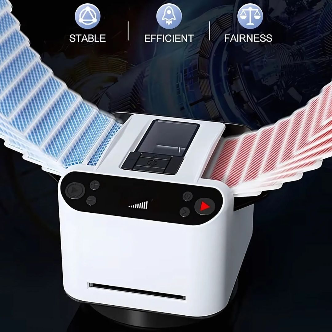 Automatic Card Shuffling and Dealing Machine for Up to 12 Players