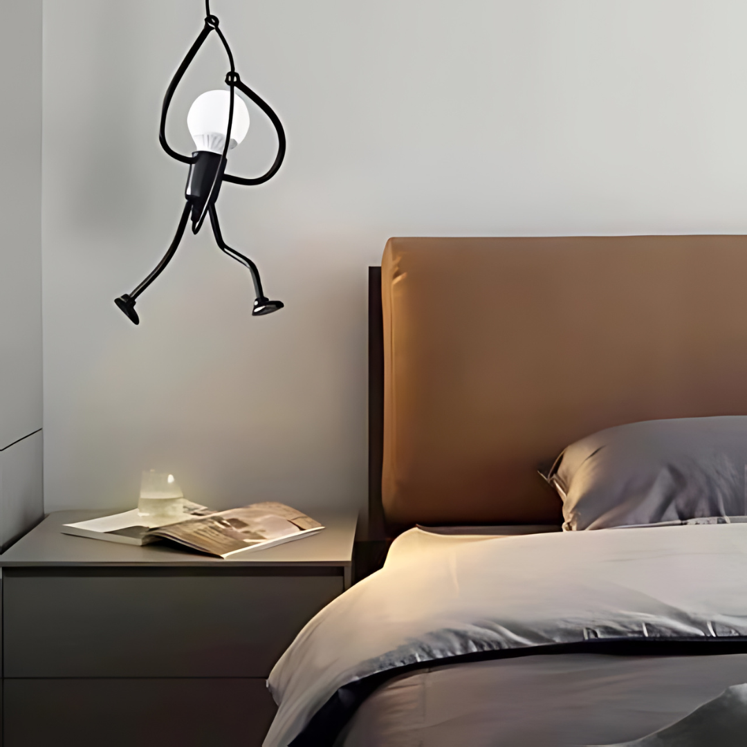 Adjustable Retro Pendant Lamp in Black or White