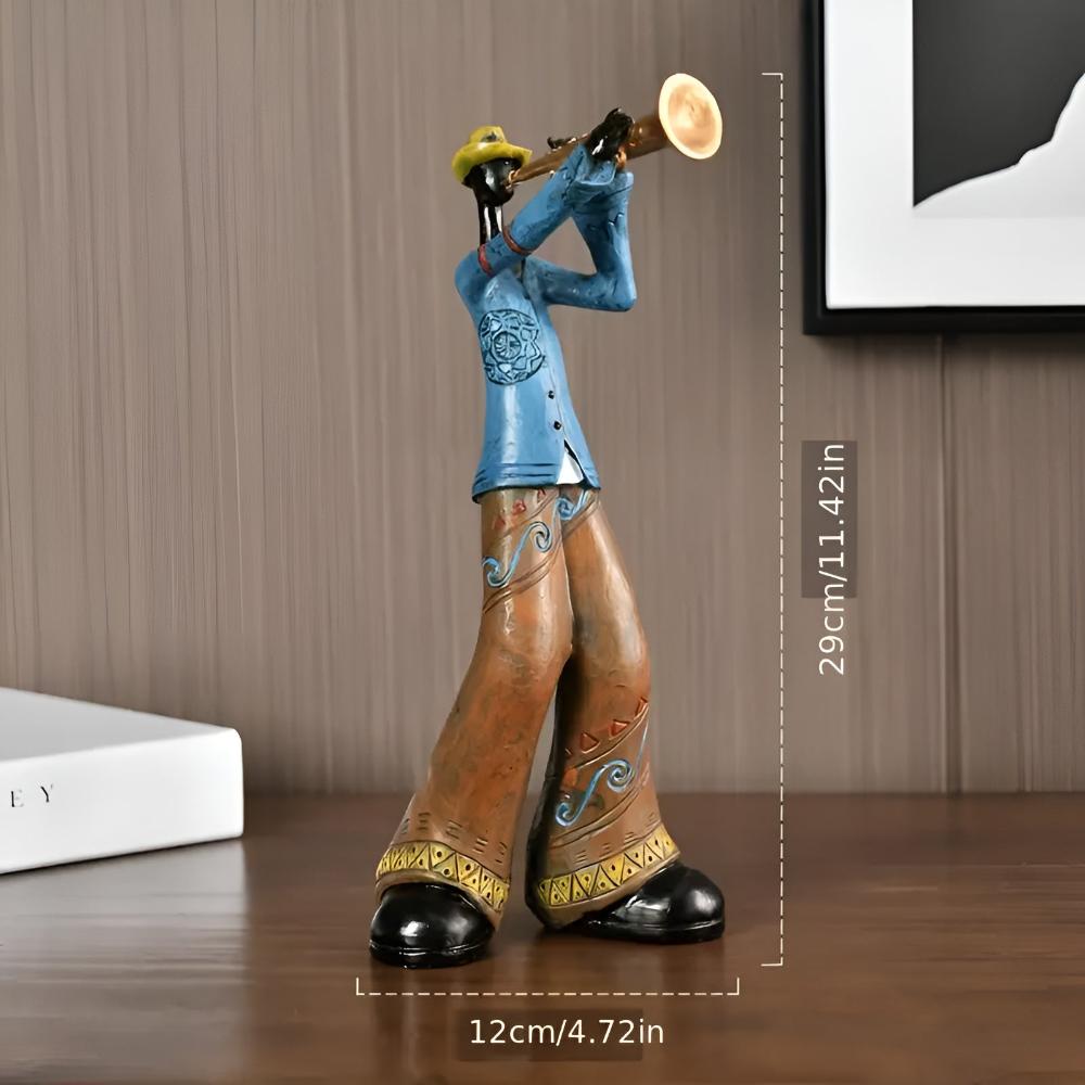 Abstract Jazz Band Resin Sculpture