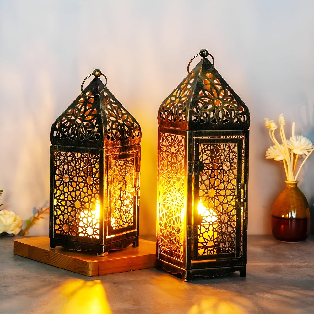 Middle Eastern-Inspired Iron Candle Holder