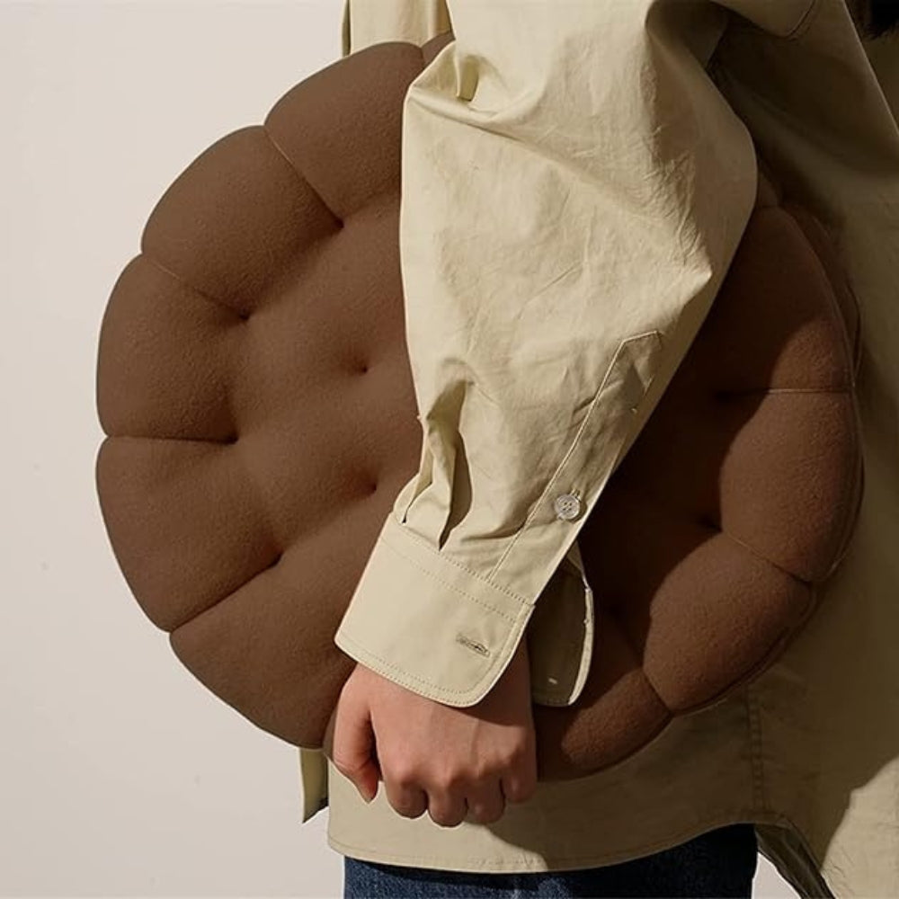Cookie-Inspired Plush Cushion