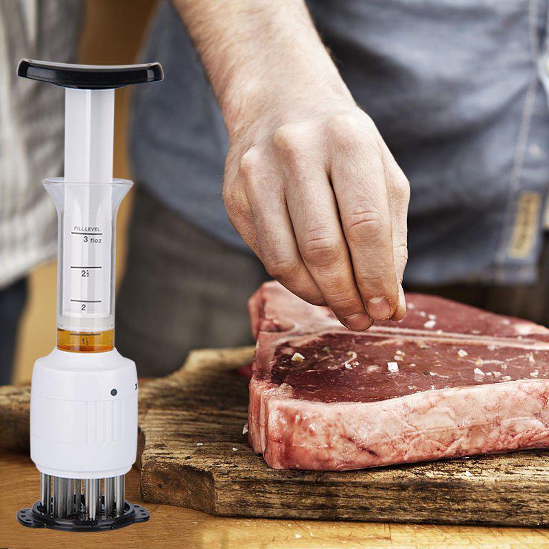 Quick Pin Press Meat Tenderizer with Stainless Steel Blades