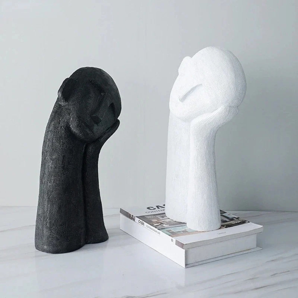 Asymmetrical Resin Abstract Sculpture