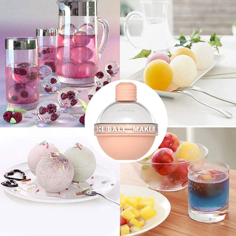 Silicone Ice Ball Maker for Slow-Melting 6-Inch Ice Balls